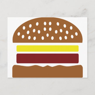Postal icono de hamburguesa
