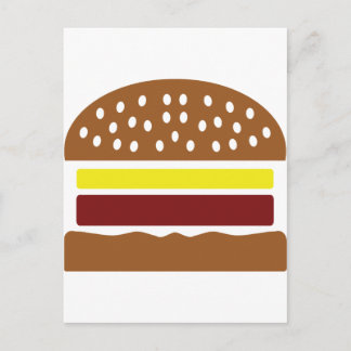 Postal icono de hamburguesa