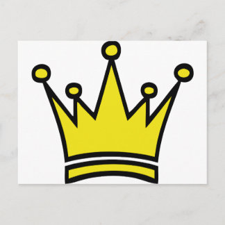 Postal icono de la corona dorada