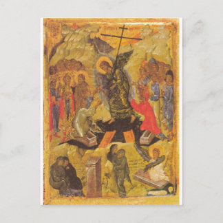 Postal Icono de la resurrección
