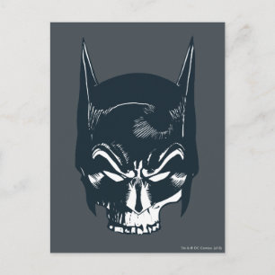 Postal Icono de la vaca/cráneo de Batman