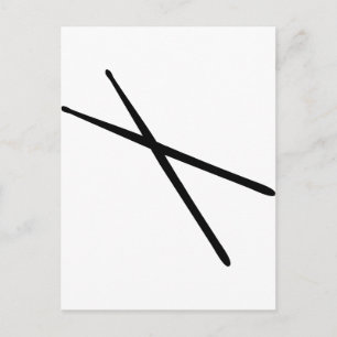 Postal icono de los palillos de tambor