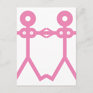 Postal Icono de Love Women Pink 2006