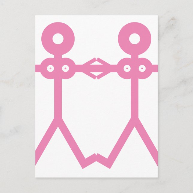 Postal Icono de Love Women Pink 2006 (Anverso)