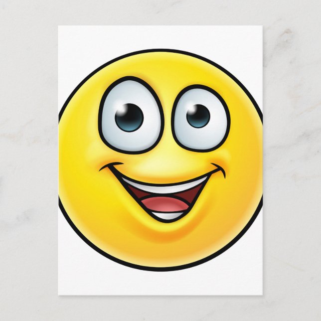 Postal Icono de miniaturas de emoji hacia arriba (Anverso)