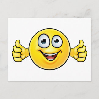 Postal Icono de miniaturas de emoticonos hacia arriba