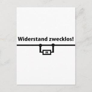 Postal Icono de Physik Widerstand zwecklos