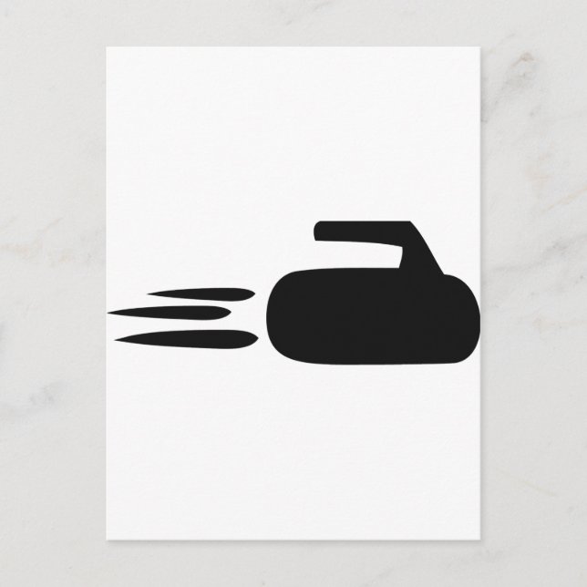 Postal icono de piedra curvada (Anverso)