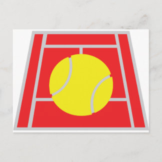 Postal icono de pista de tenis