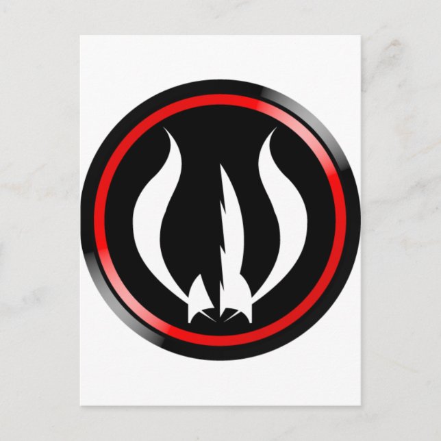 Postal Icono de Red Hot Rocket (Anverso)