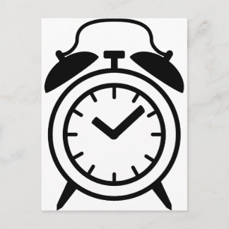 Postal icono de reloj de alarma