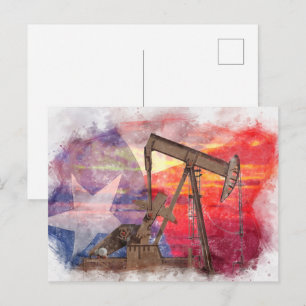 Postal Icono de saco Textil dibujo en tonos pastel con ba