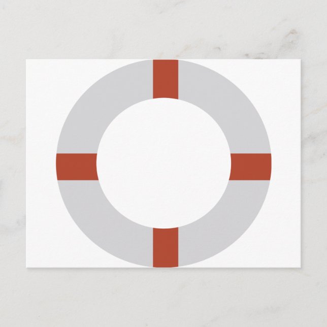 Postal icono de salvavidas (Anverso)