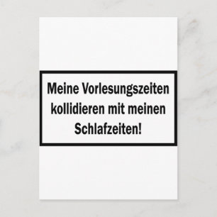 Postal Icono de Studenten Vorlesungszeiten