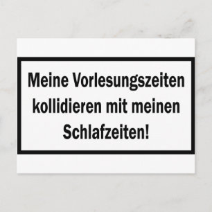 Postal Icono de Studenten Vorlesungszeiten