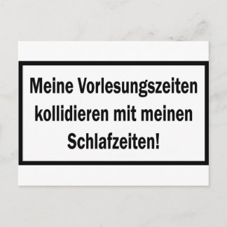 Postal Icono de Studenten Vorlesungszeiten