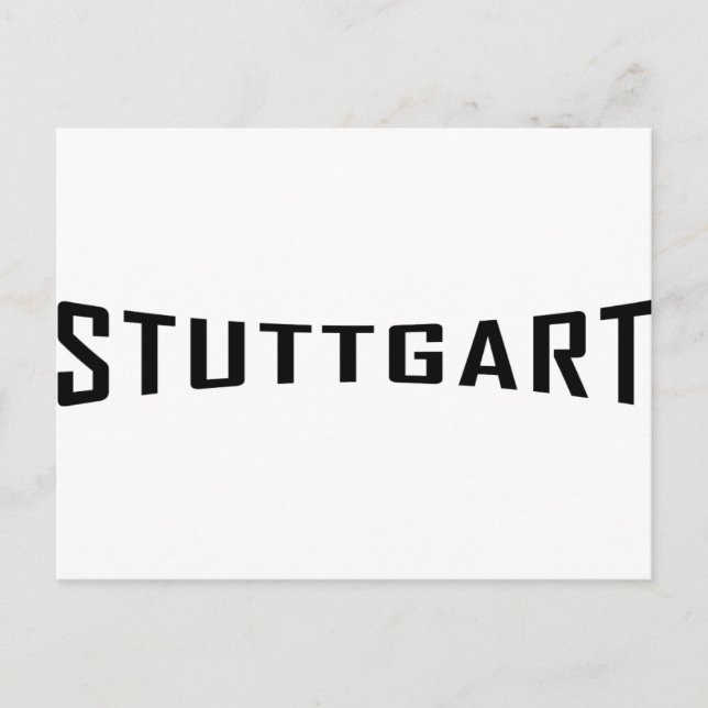 Postal icono de stuttgart deutschland (Anverso)
