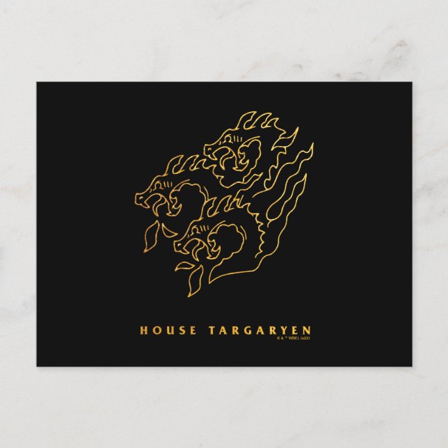 Postal Icono de Targaryen (Anverso)