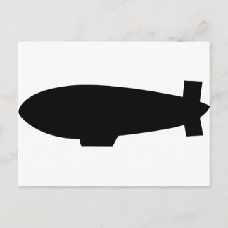 Postal icono de zeppelin airship