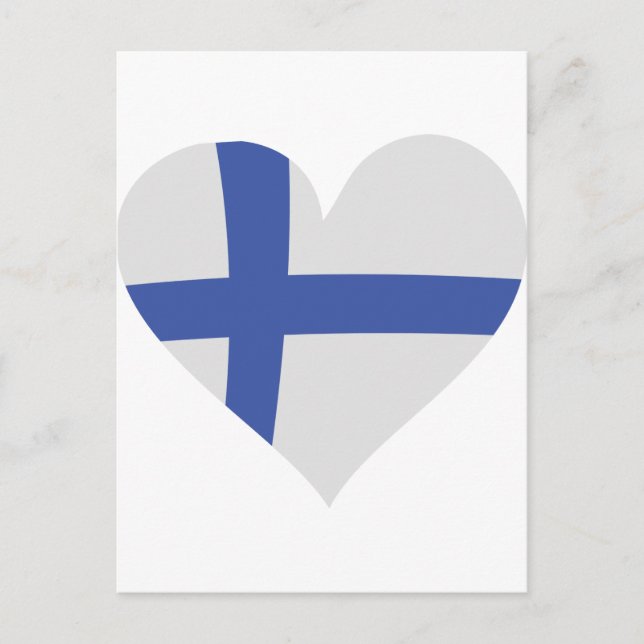 Postal Icono del corazón de Finlandia (Anverso)