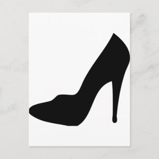 Postal icono del estiletto del zapato de alta tacón