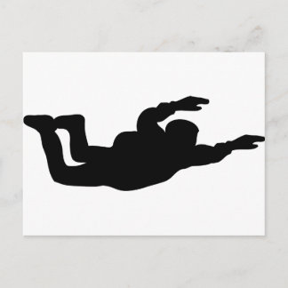 Postal icono del paracaidismo ascensional