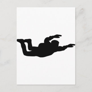 Postal icono del paracaidismo ascensional