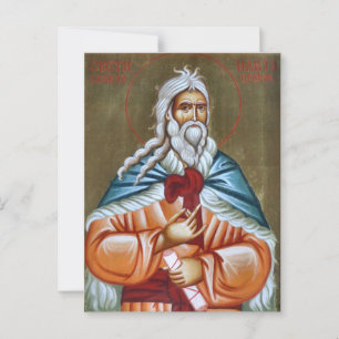 Postal Icono del santo y glorioso profeta Elijah