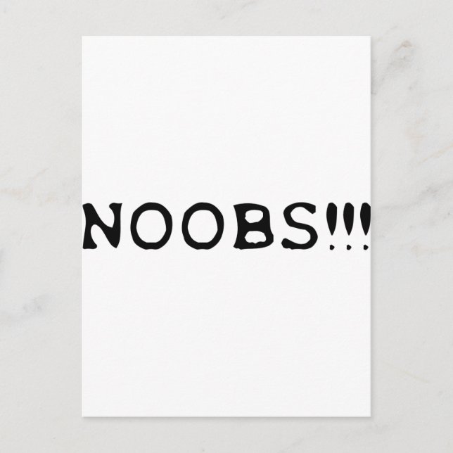 Postal Icono NOOBS !!! (Anverso)