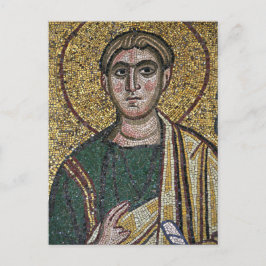 Postal Icono ortodoxo bizantino del Mosaico Judas Thaddae