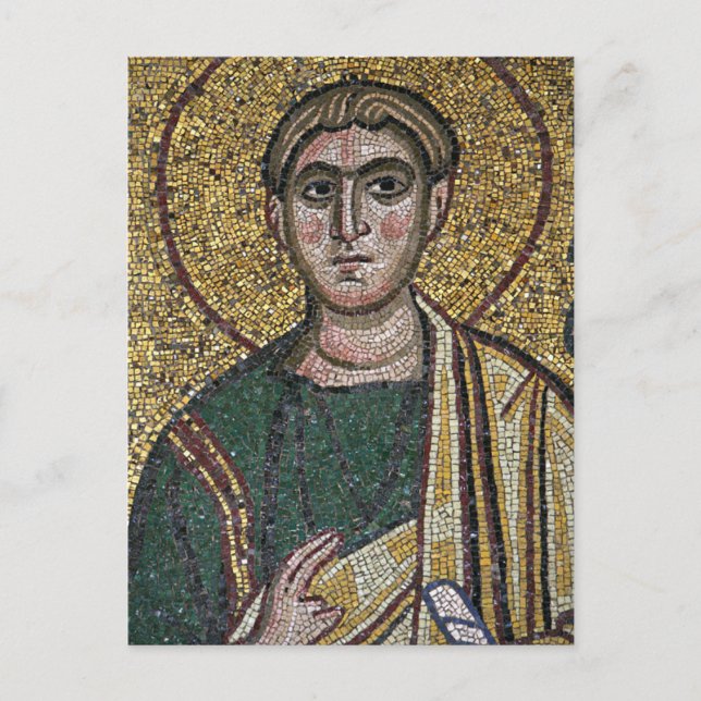 Postal Icono ortodoxo bizantino del Mosaico Judas Thaddae (Anverso)