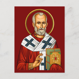 Postal Icono ortodoxo de San Nicolás 04