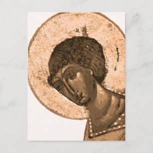 Postal Icono ruso: San Jorge El Mártir