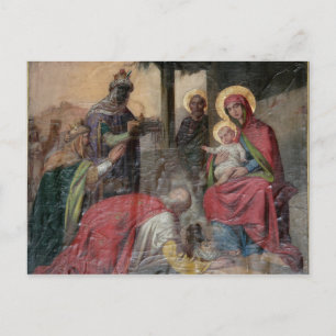 Postal Iconografía ortodoxa serbia en la Iglesia de Valje