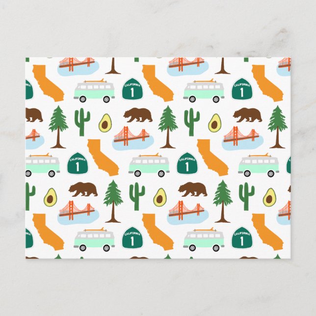 Postal Iconos de California (Anverso)