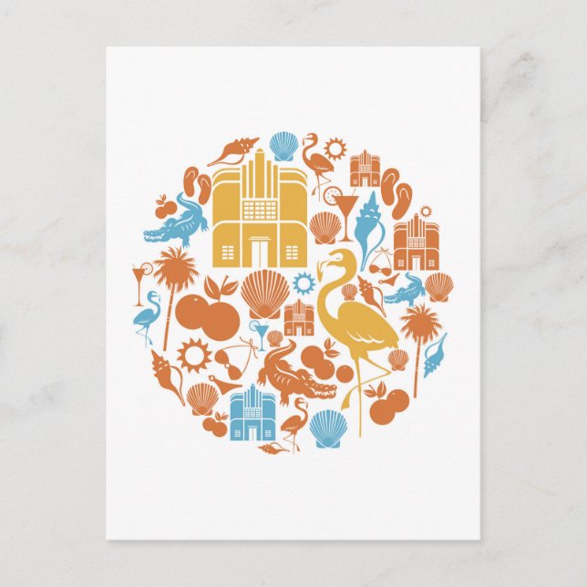 Postal Iconos de Florida (Anverso)