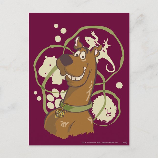 Postal Iconos de Safari Scooby-Doo (Anverso)