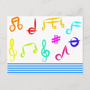 Postal Iconos musicales
