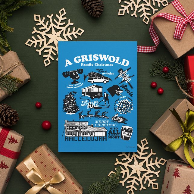 Postal Iconos y cotizaciones de vacaciones para navidades (Postcard on table)