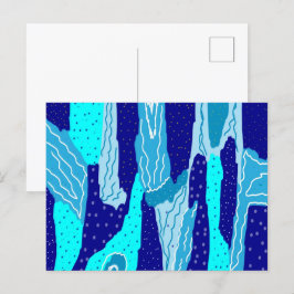 Postal Icy Blue Ocean