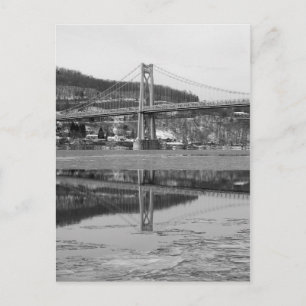 Postal Icy Bridge Tower Reflection