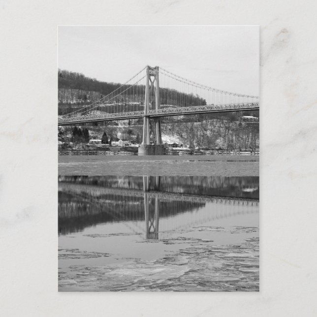 Postal Icy Bridge Tower Reflection (Anverso)