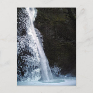 Postal Icy Horsetail Falls Postcard