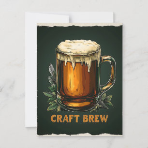 Postal Icy Mug del Ilustracion Craft Brew