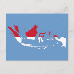 Postal ID de Indonesia, Yakarta, mapa de la bandera