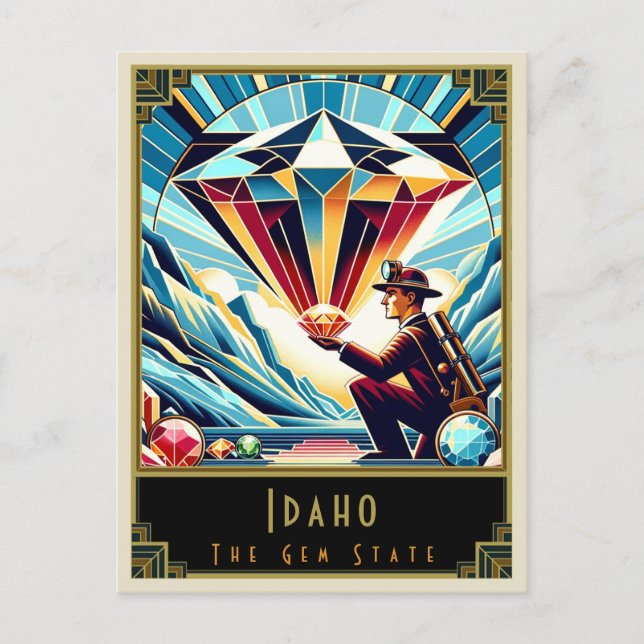 Postal Idaho | Art Deco (Anverso)