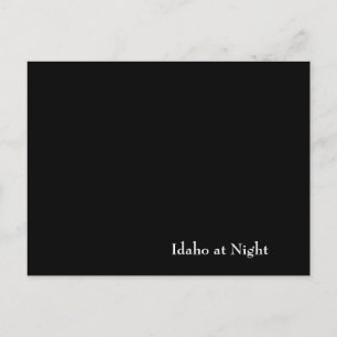 Postal Idaho de noche