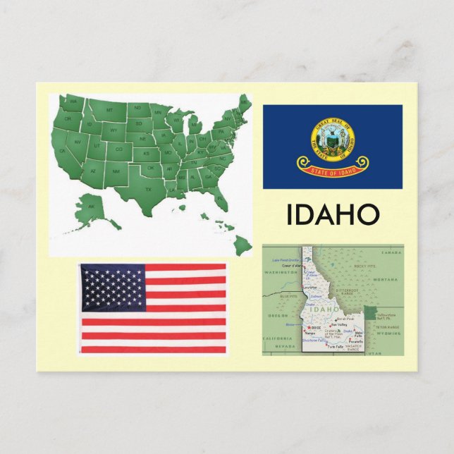 Postal Idaho, EE.UU. (Anverso)