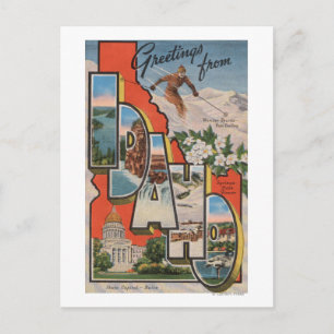 Postal Idaho (Esquí)Escenas de letras grandesIdaho