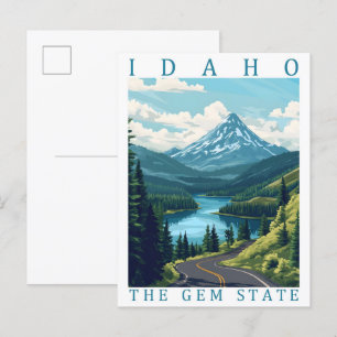 Postal Idaho Gem State USA Travel Place